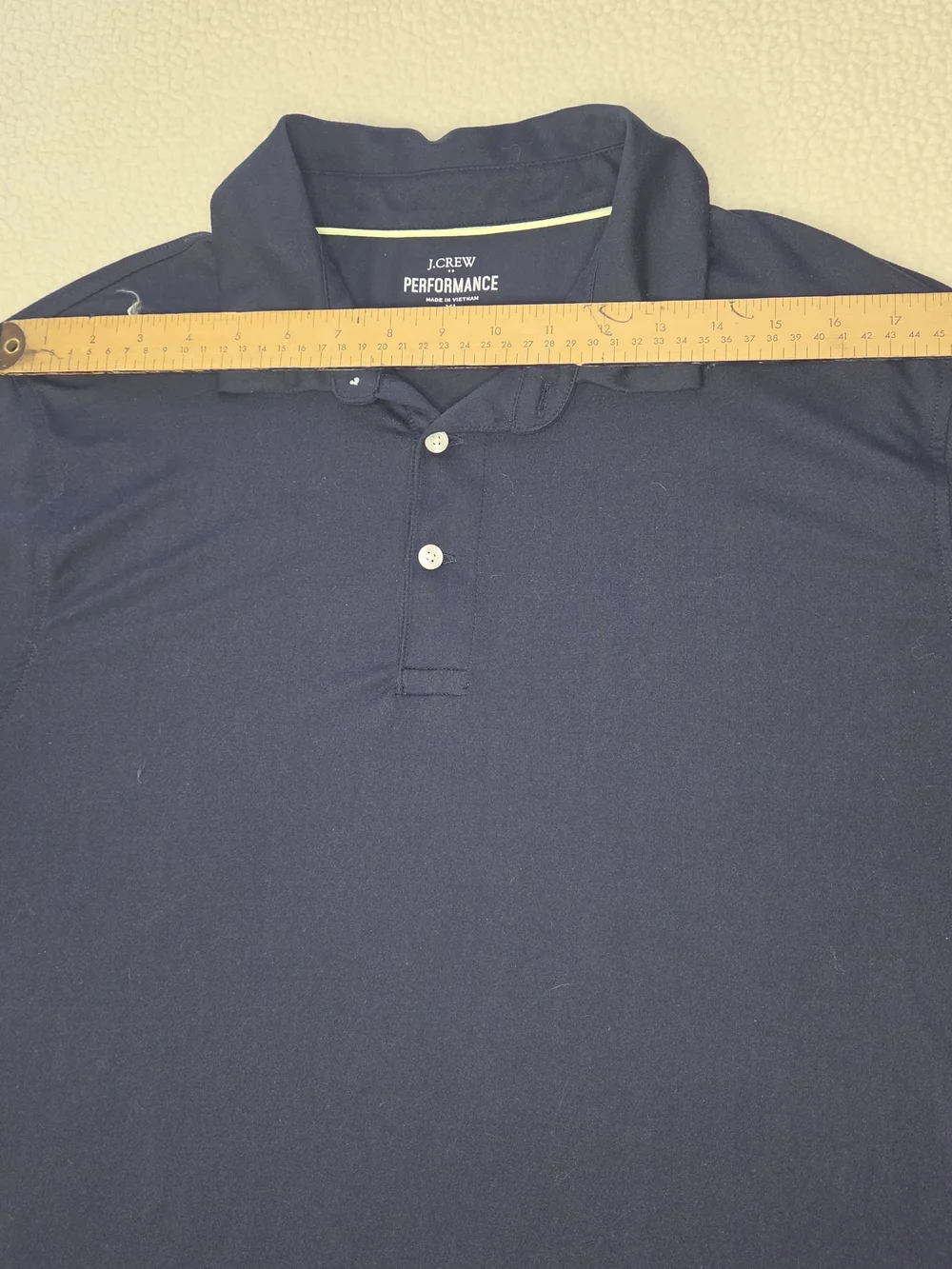 J Crew Performance Classic Men's Polo Shirt - Navy Size XL